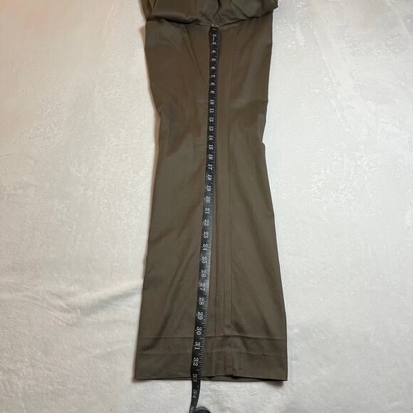 CAbi Mid Rise Boot Cut Pants Size 10 Cotton Linen Blend Preppy Office Hipster - Picture 10 of 10